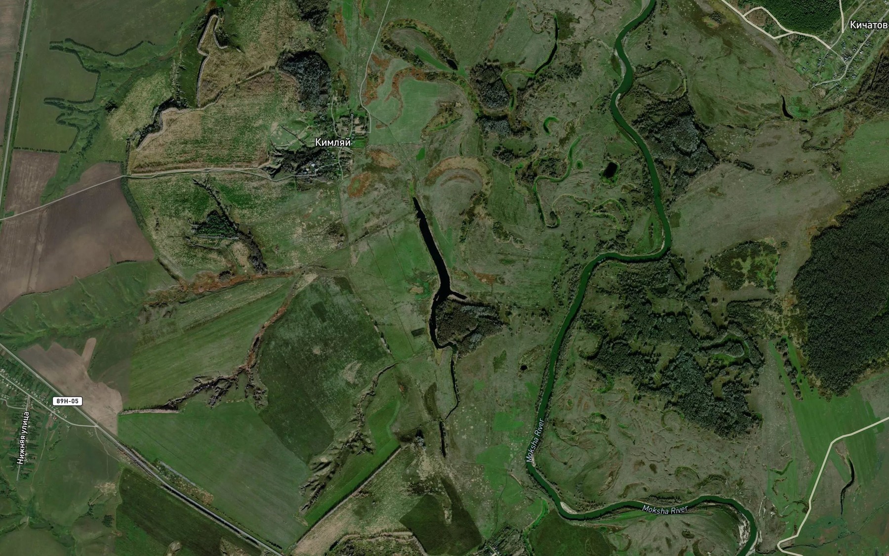 Satellite map of the Ozero Macherga