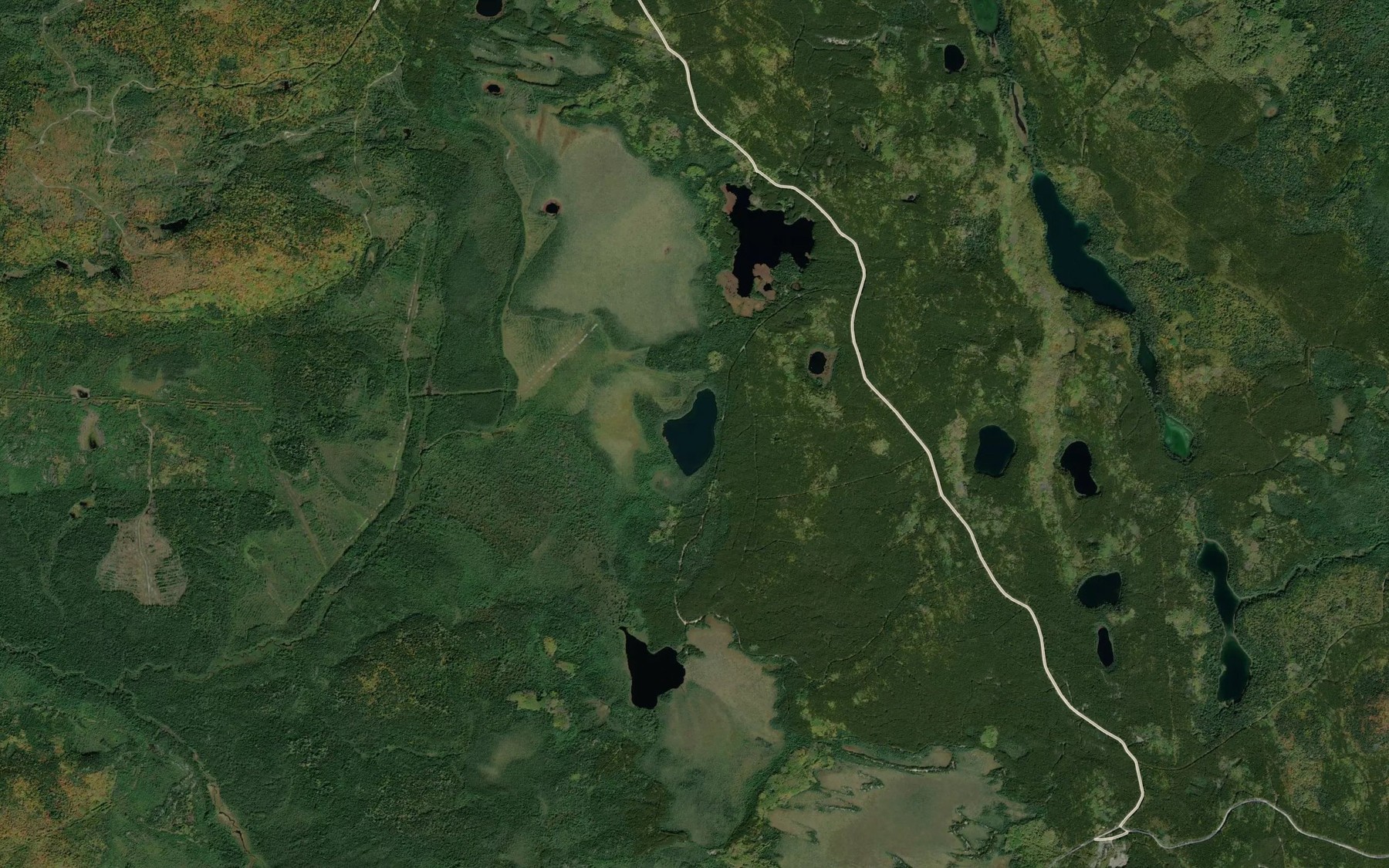 Satellite map of the Vinkle Lake