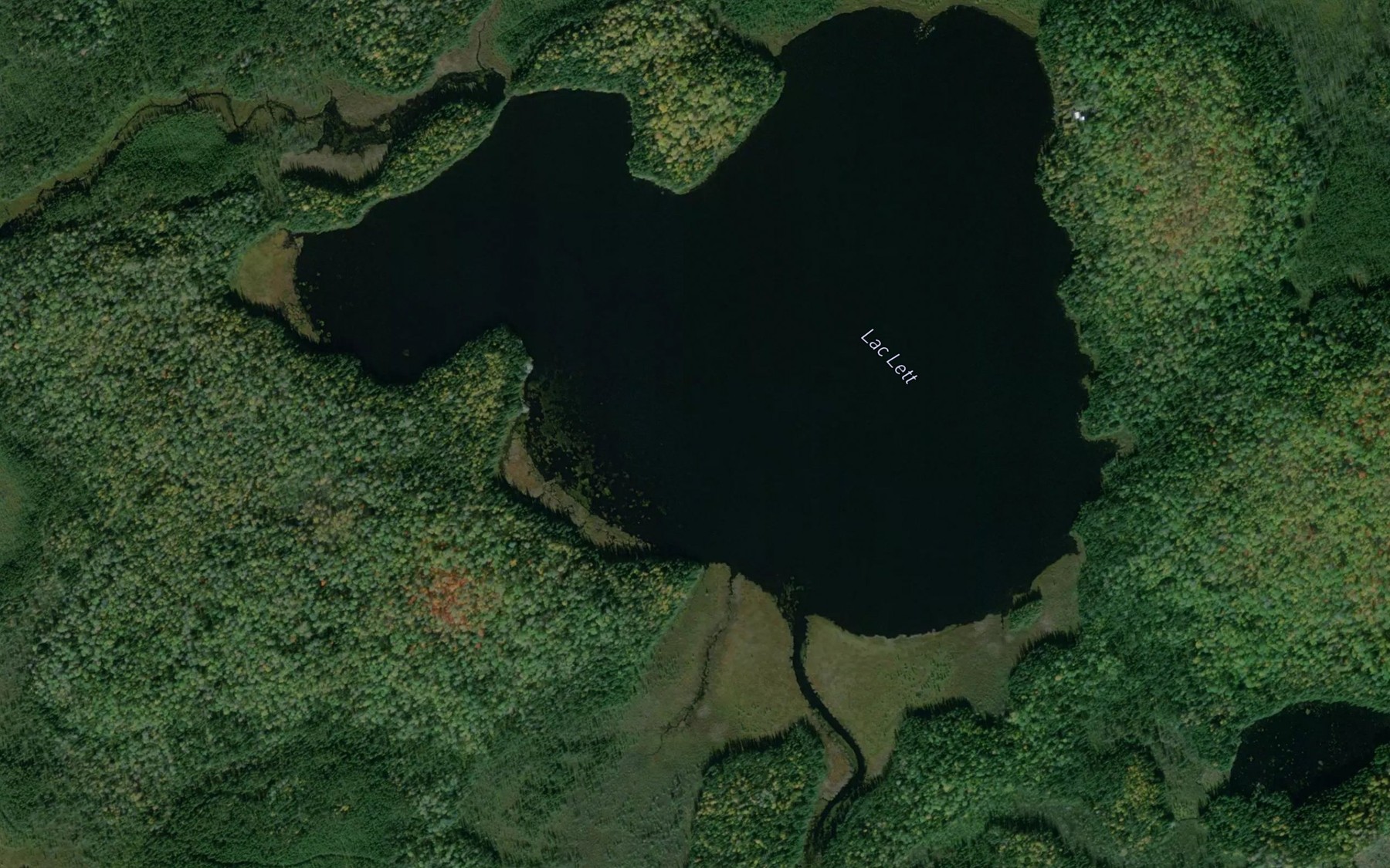 Satellite map of the Lac Lett