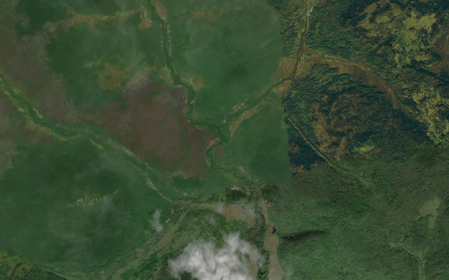 Satellite map of the Severukha