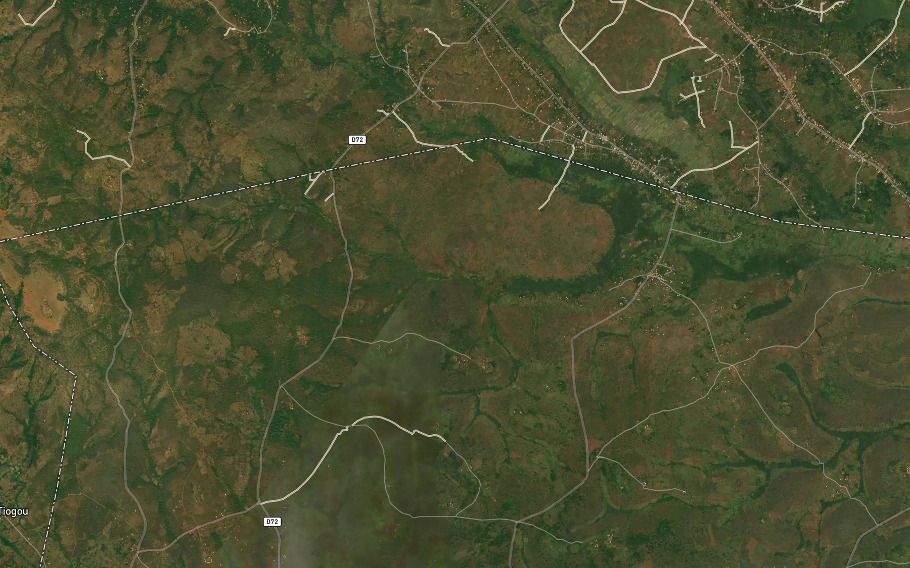 Satellite map of the Tchingo