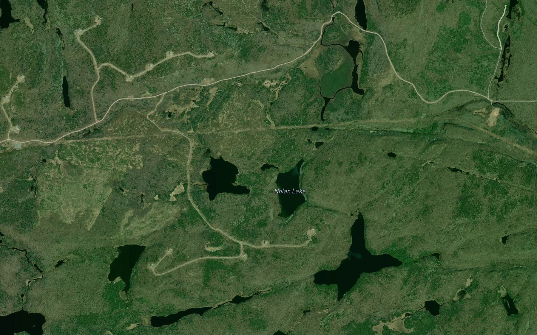 Satellite map of the Centre Lake