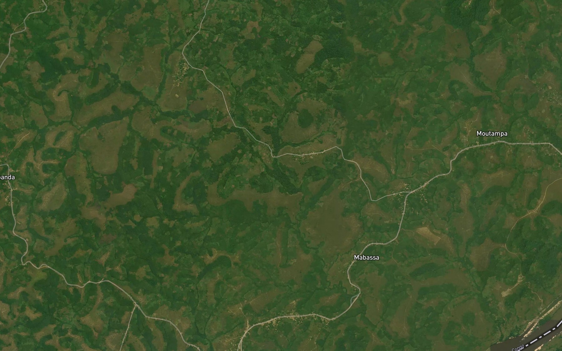 Satellite map of the Loukoumba