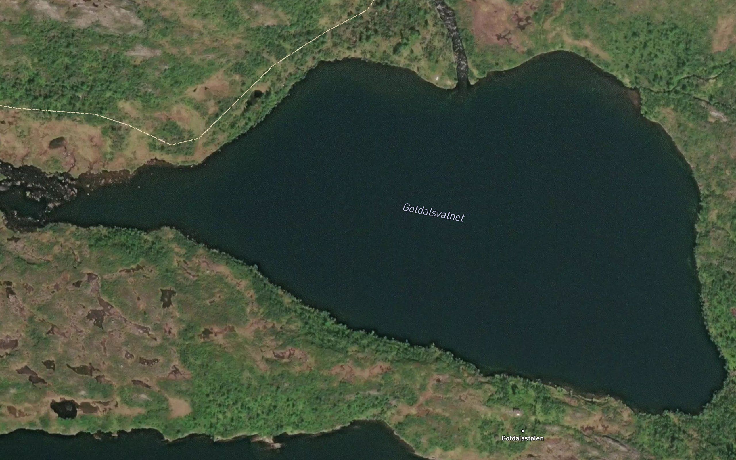 Gotdalsvatnet  nord