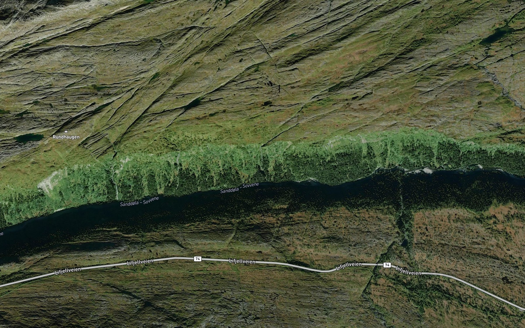Satellite map of the Forstbekken