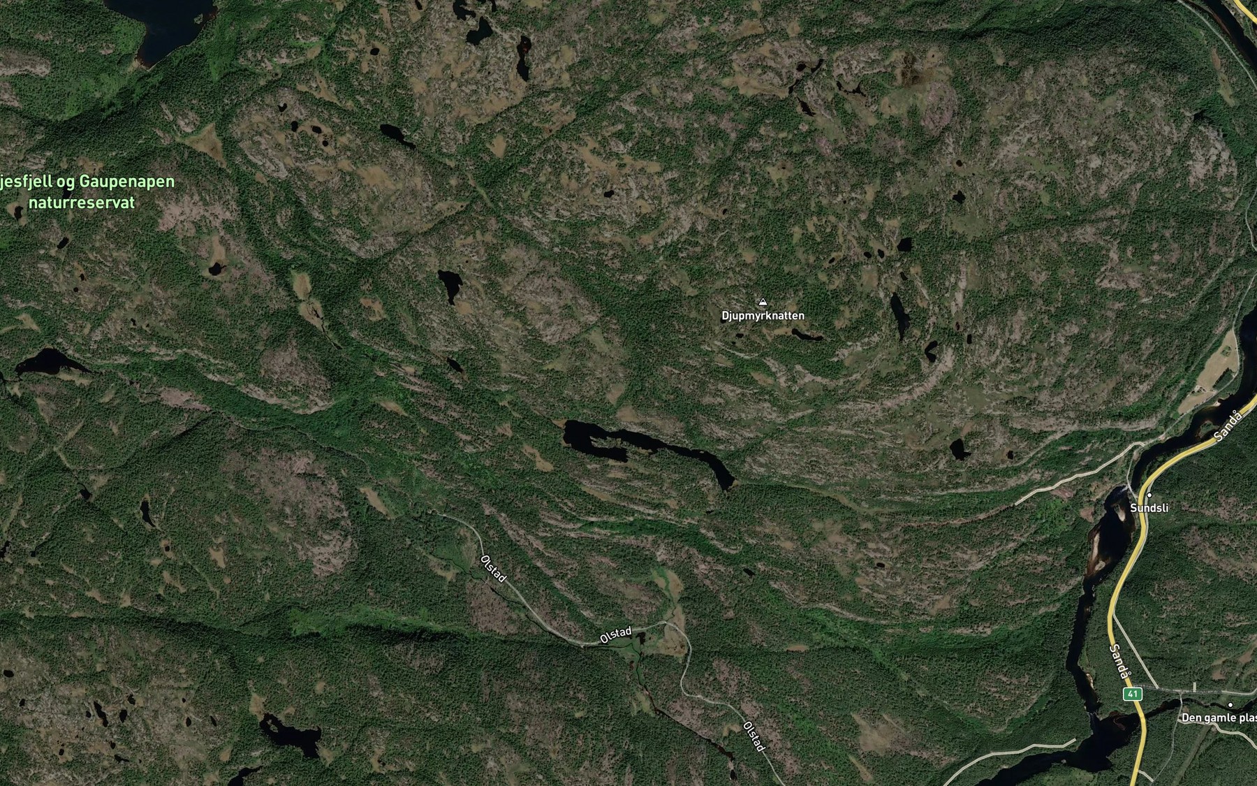 Satellite map of the Oygardsbekken