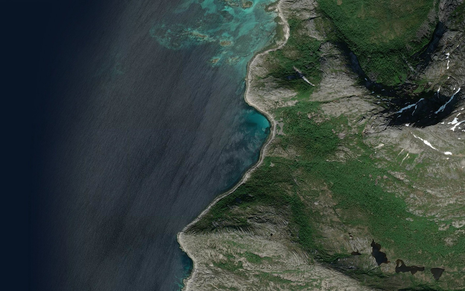 Satellite map of the Store Bremvika