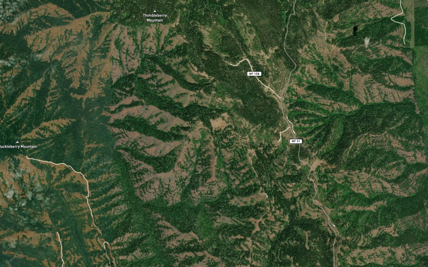 Satellite map of the Dead Horse Spring