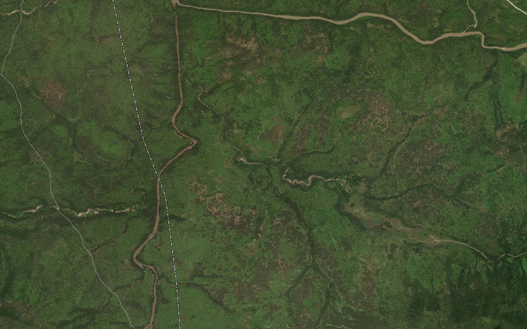 Satellite map of the River Gaguba