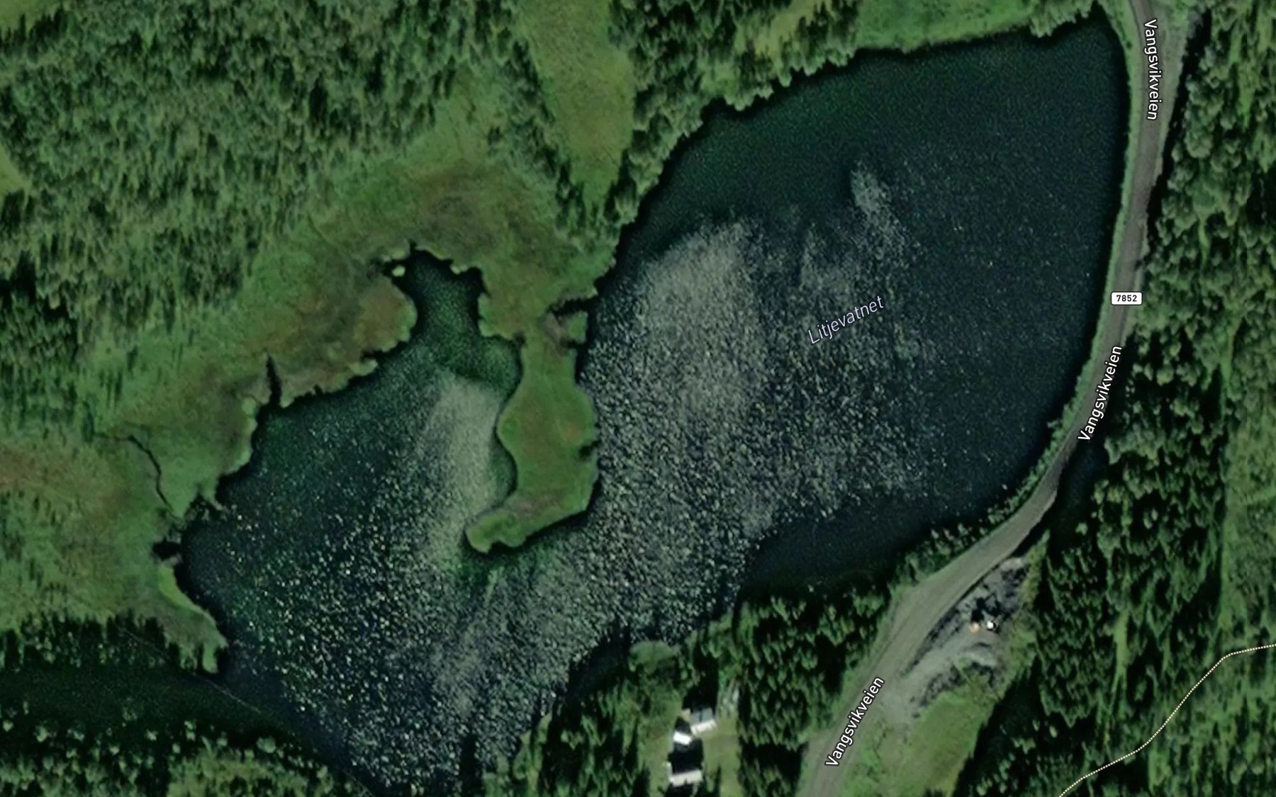 Satellite map of the Litjevatnet