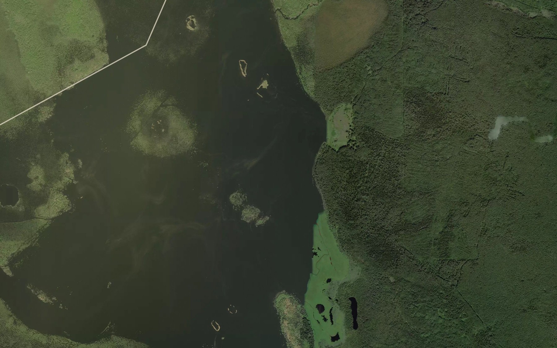 Satellite map of the Ozero Shishtur