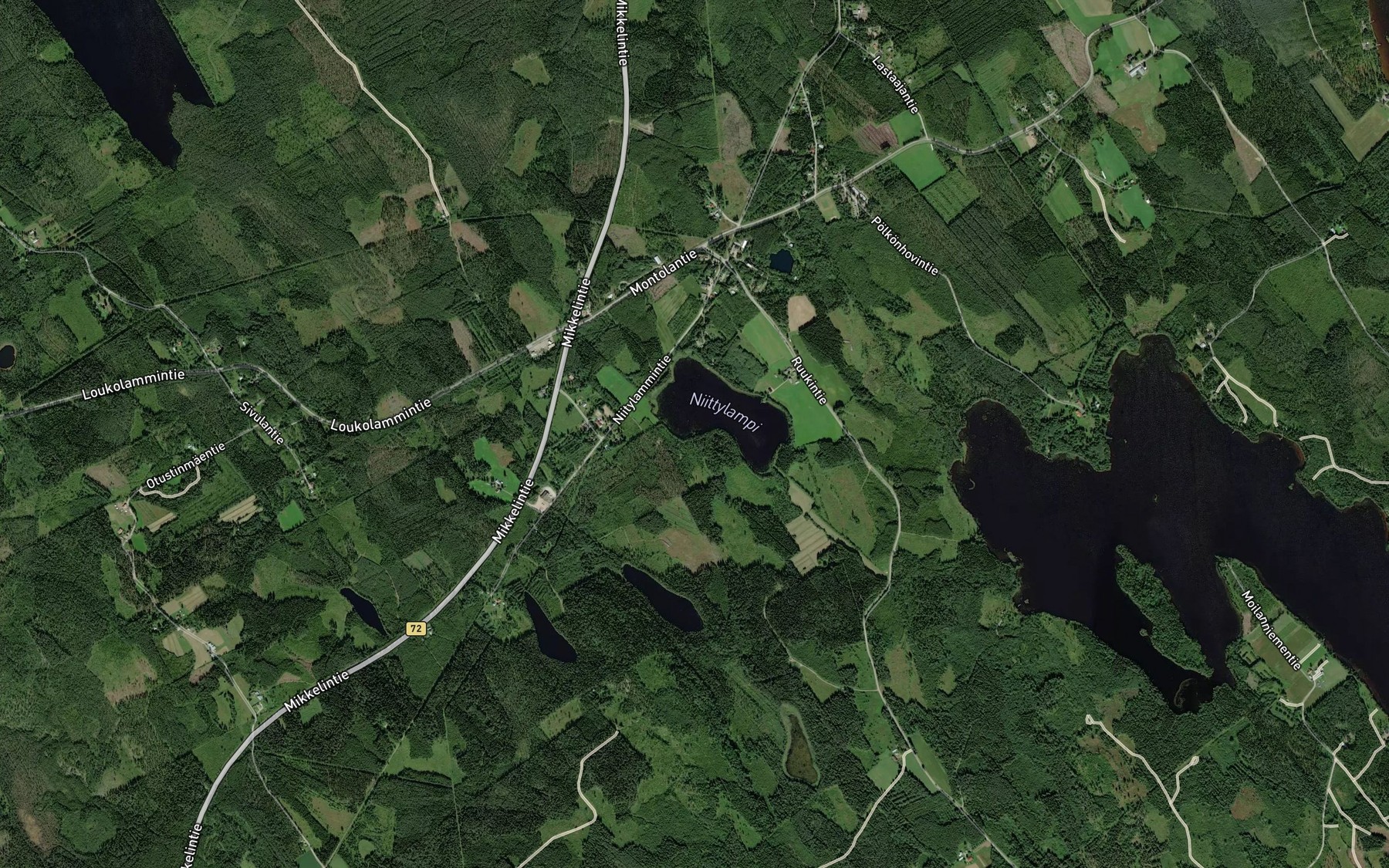 Satellite map of the Kuivanlamminpuro