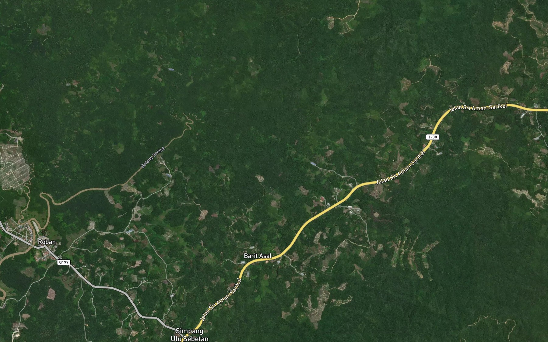Satellite map of the Sungai Babu