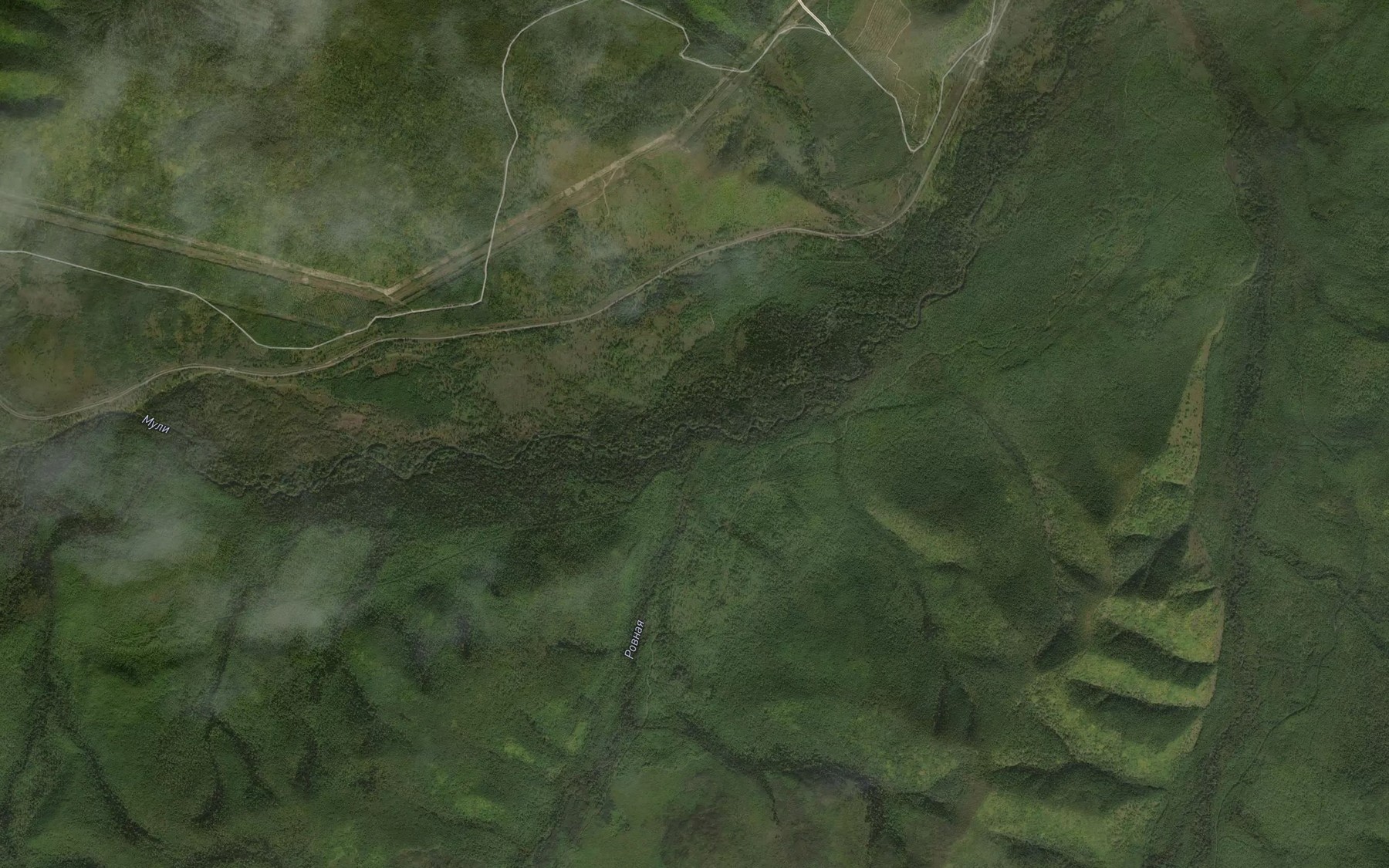 Satellite map of the Rovnaya