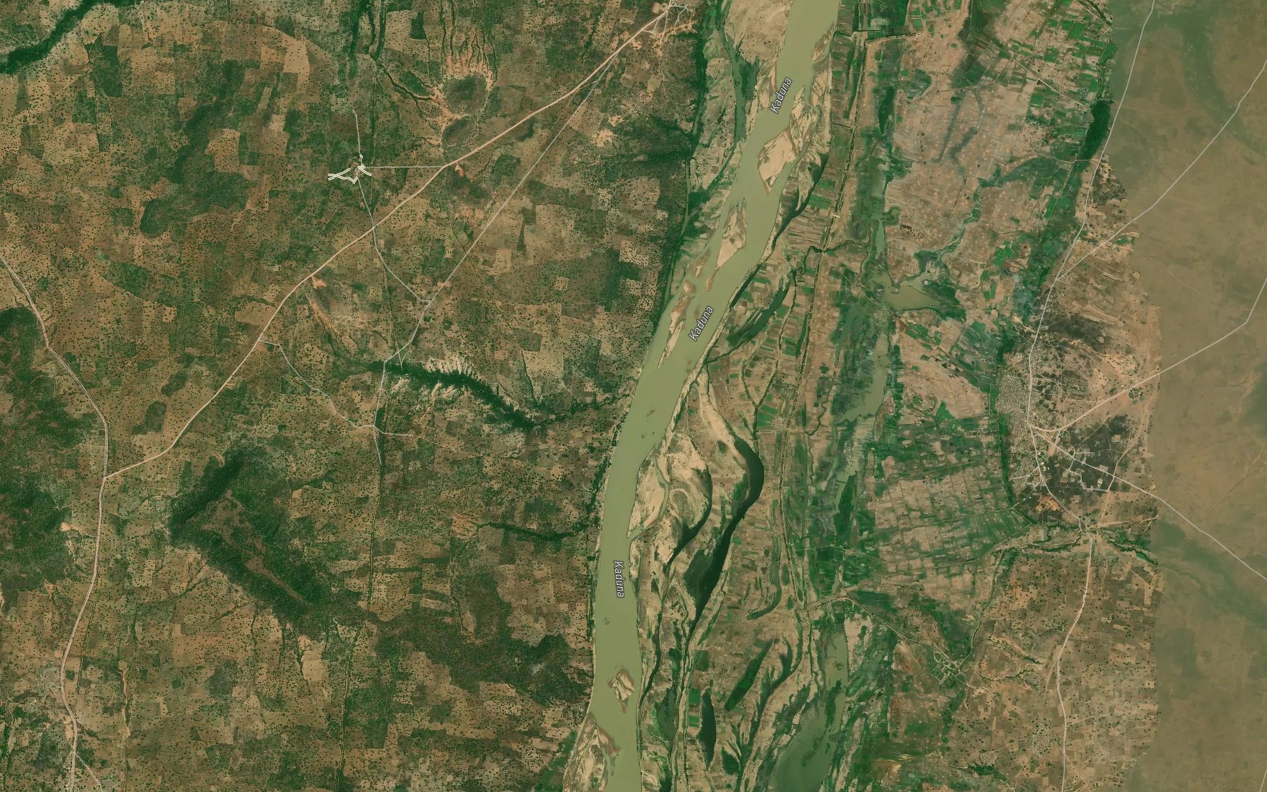 Satellite map of the River Woto
