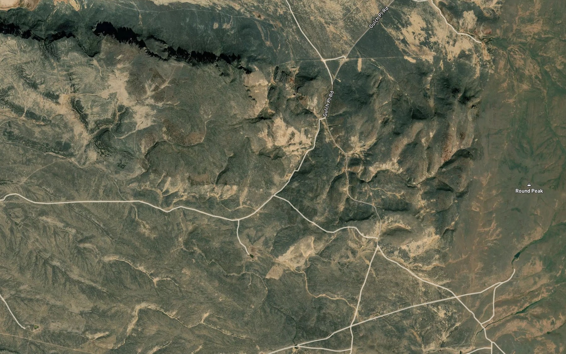 Satellite map of the Twin Springs
