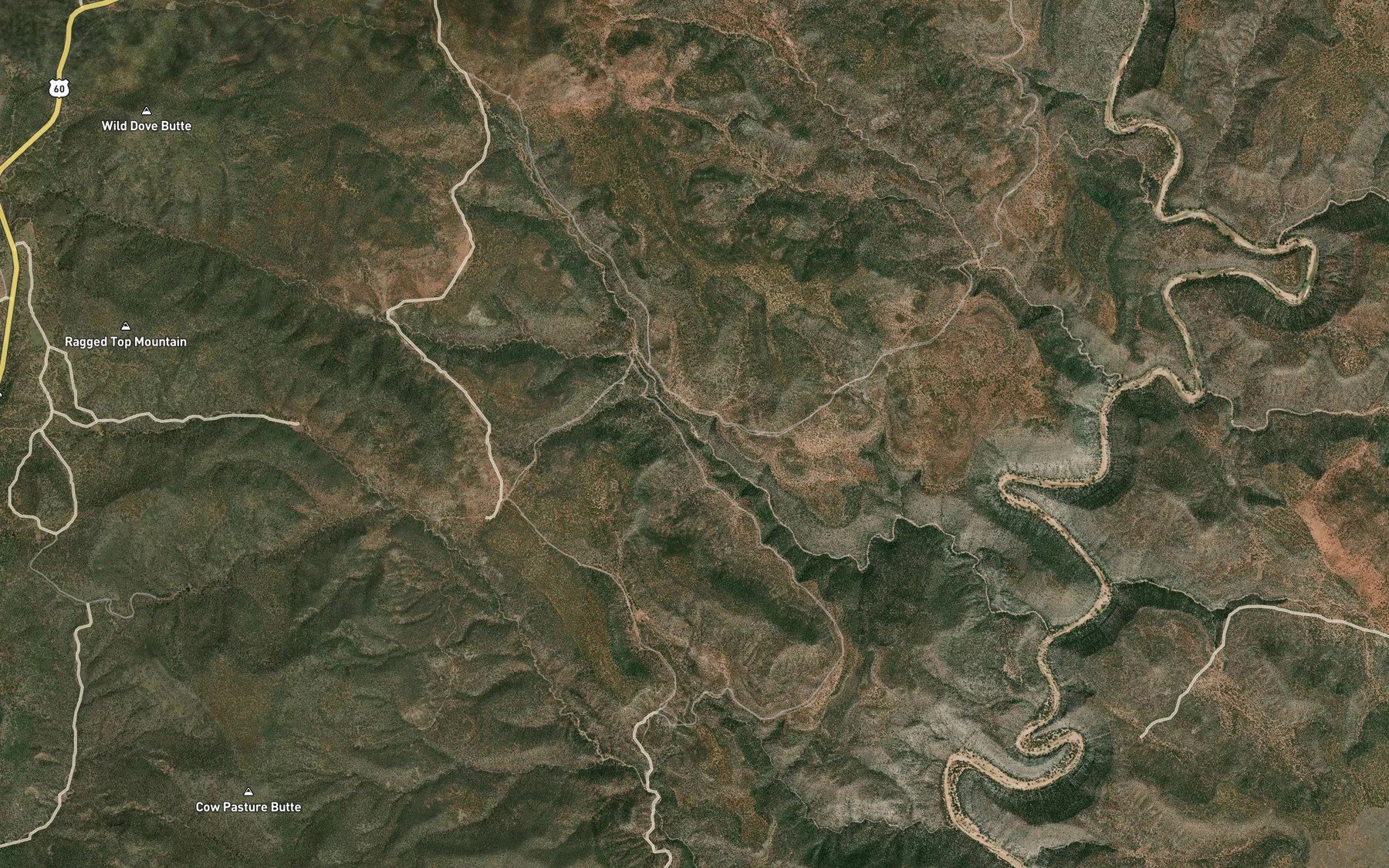 Satellite map of the Limestone Spring