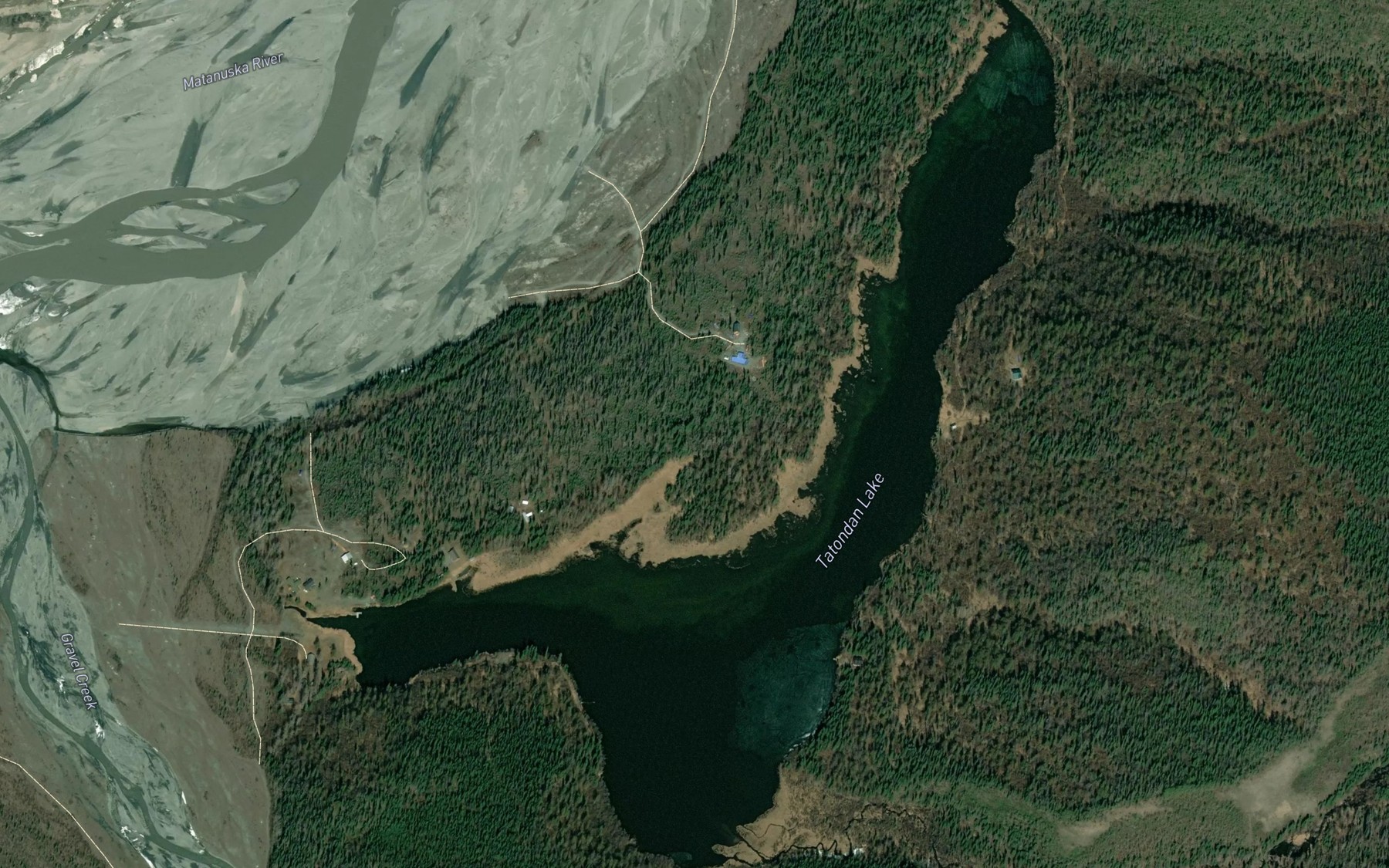 Satellite map of the Tatondan Lake