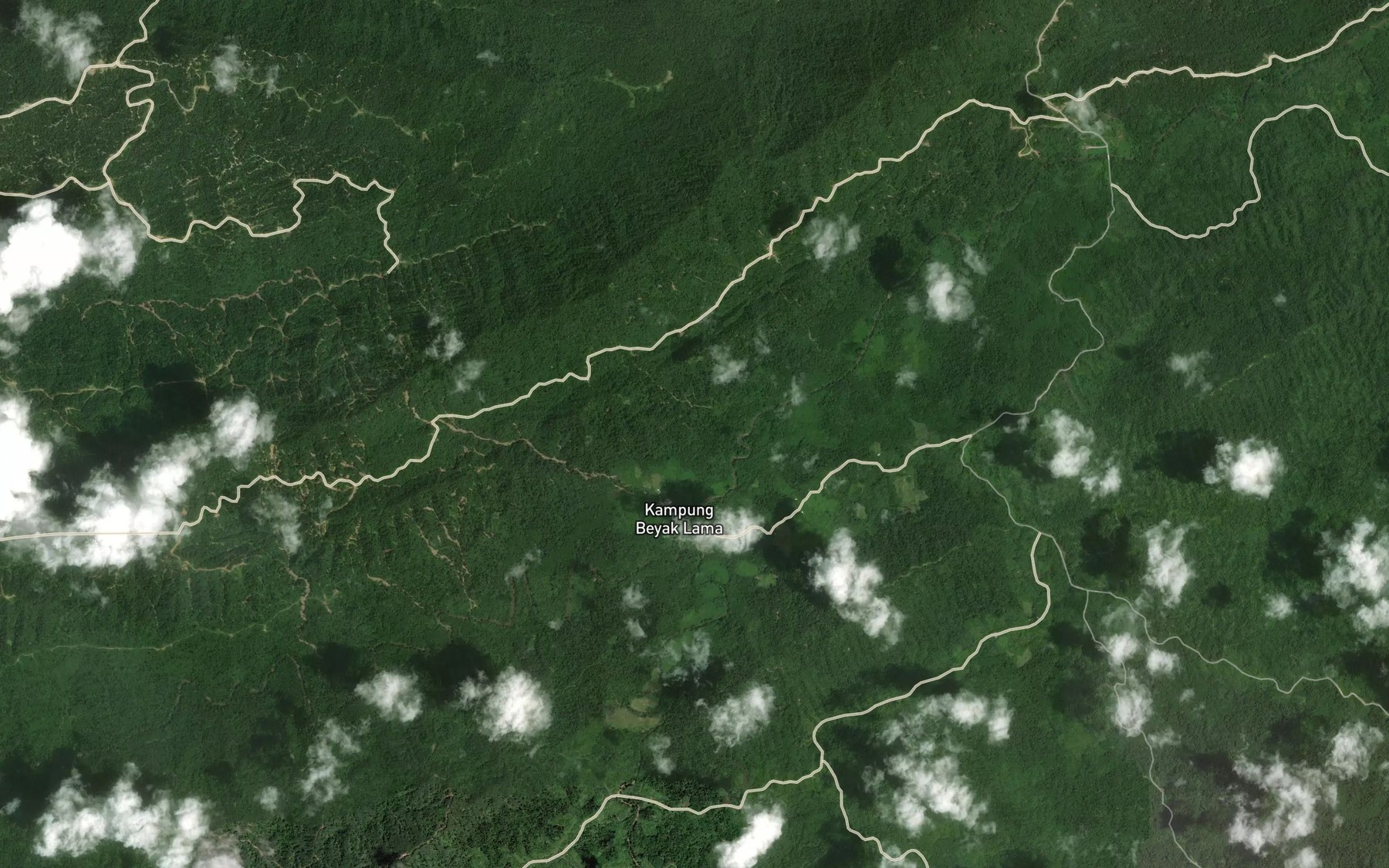 Satellite map of the Sungai Beyak