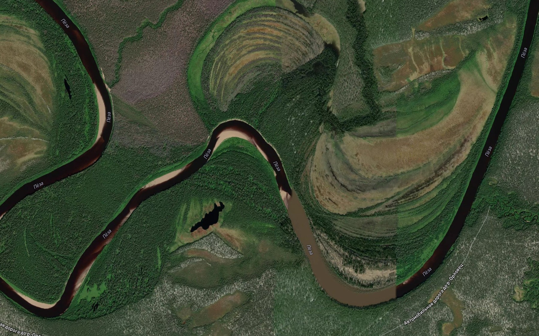 Satellite map of the Rovsa