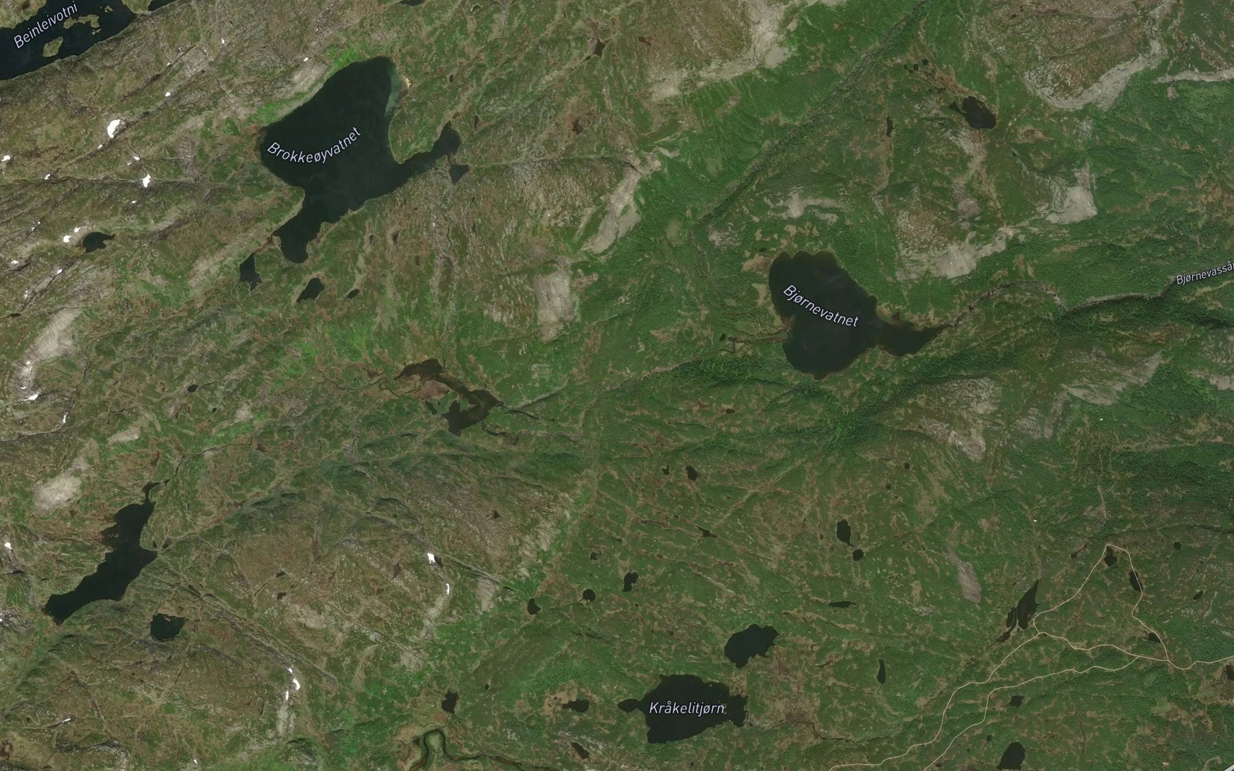 Satellite map of the Rennevassani