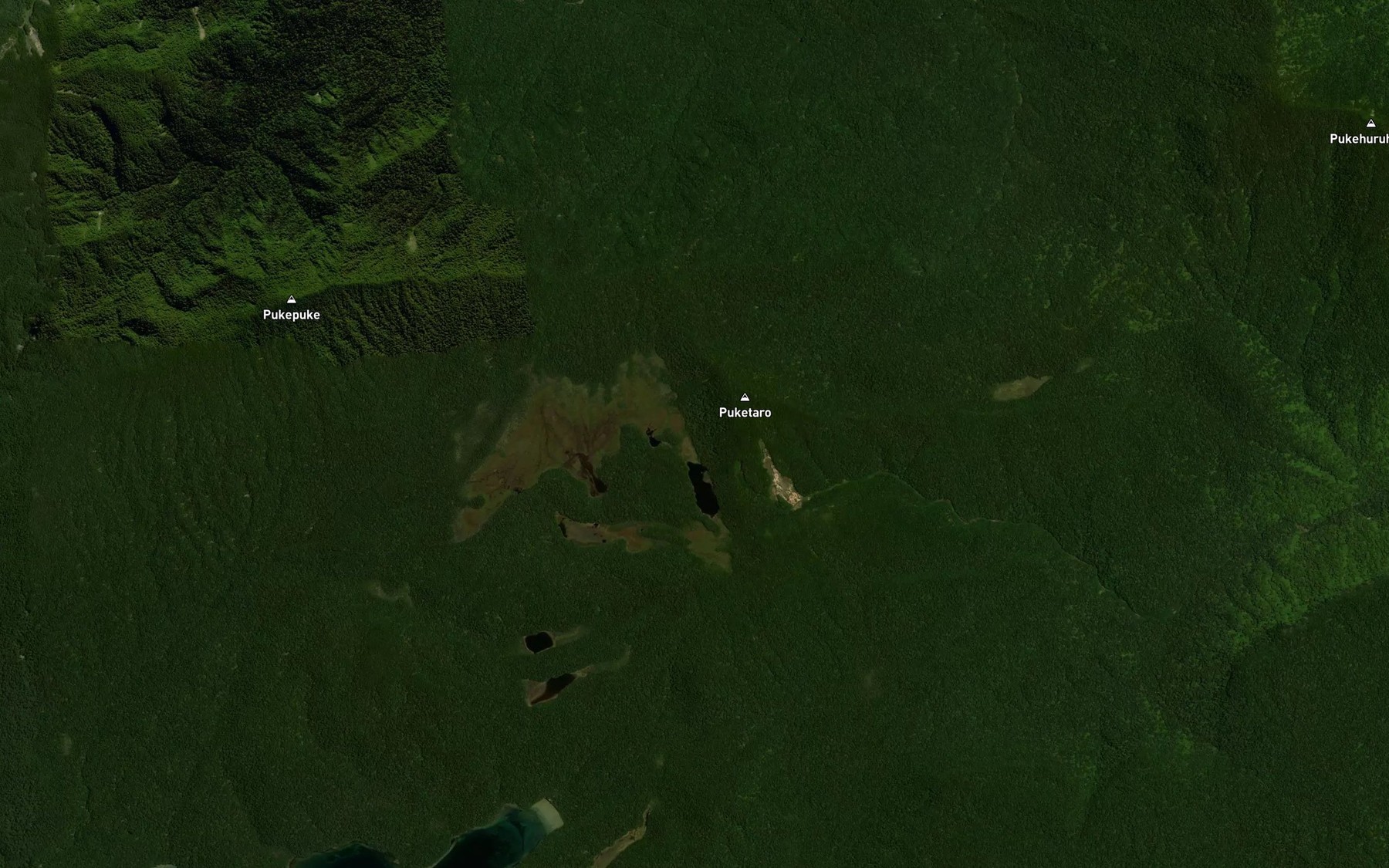 Satellite map of the Kaipo Lagoon