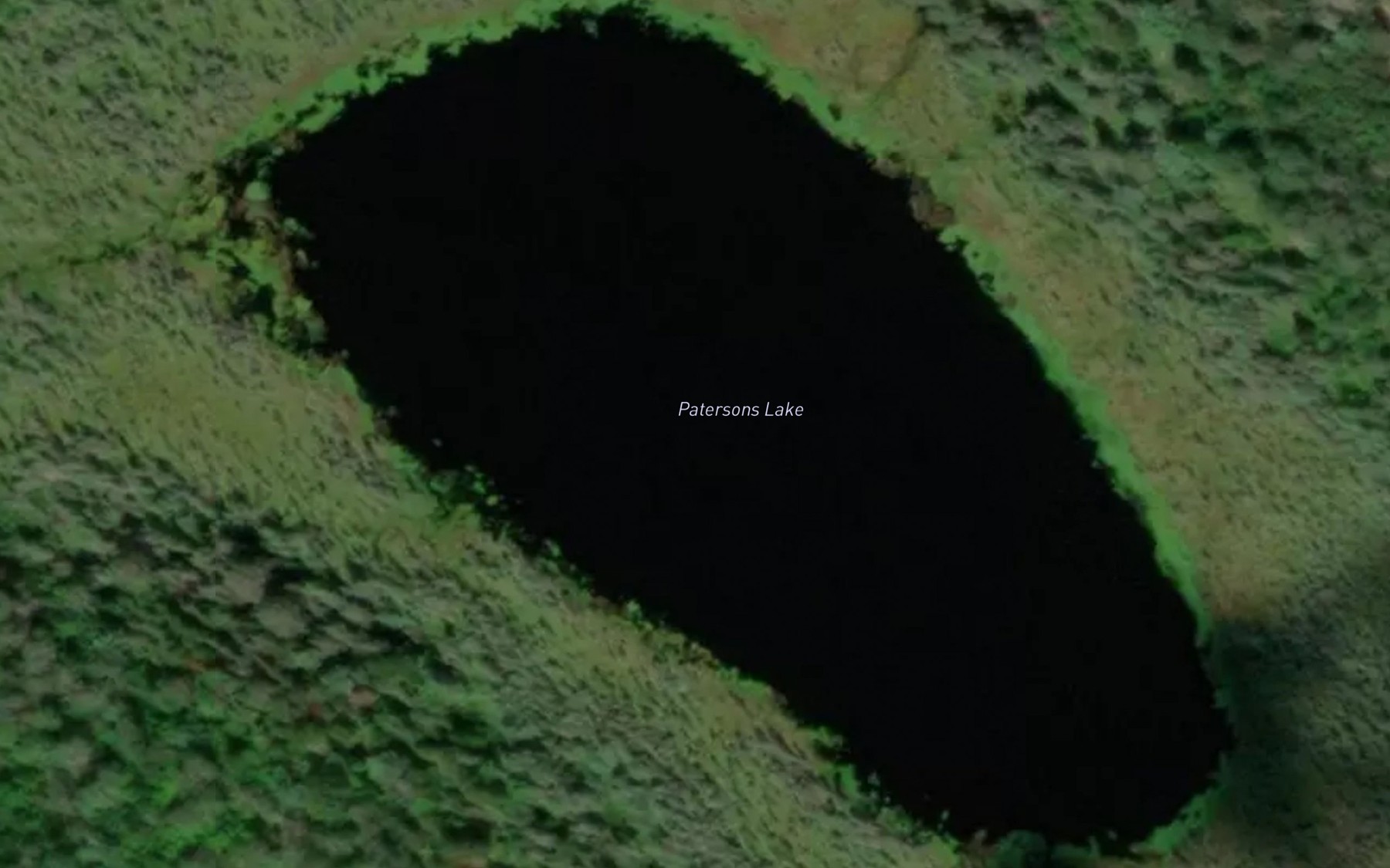 Satellite map of the Patersons Lake