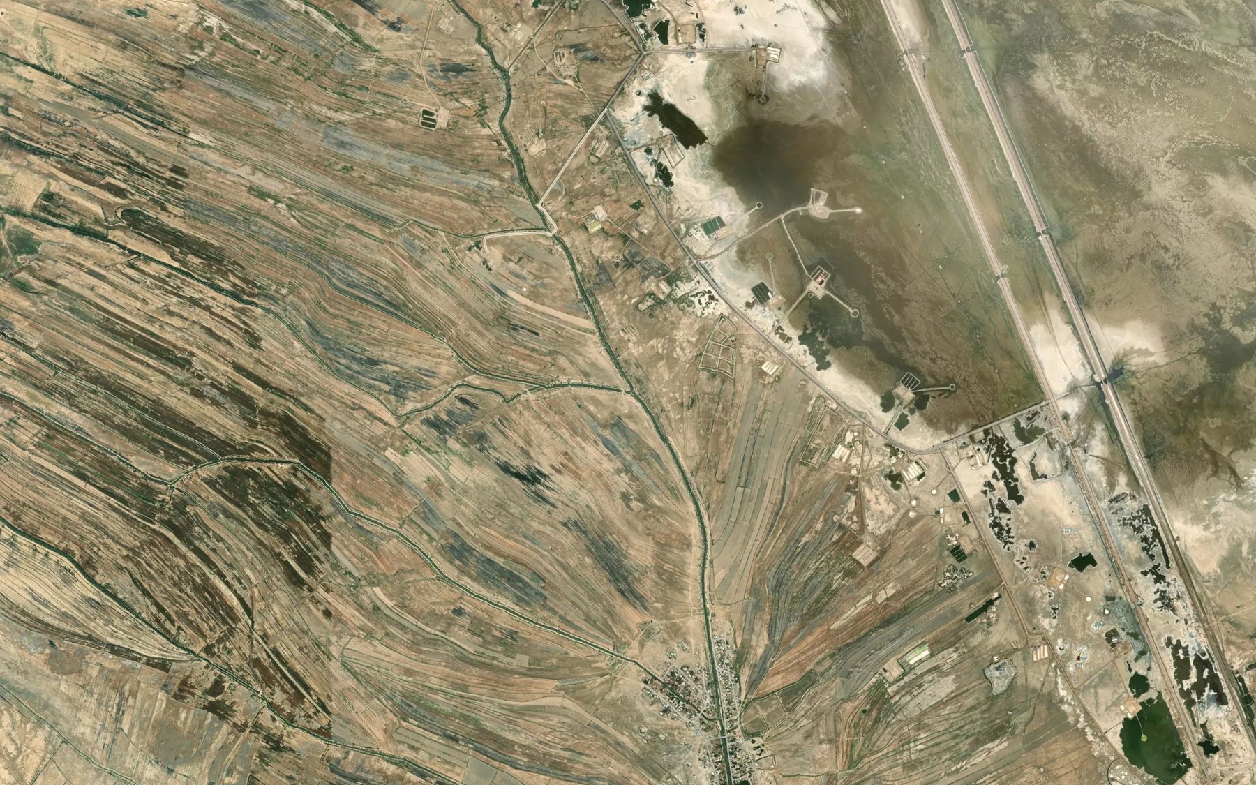 Satellite map of the Nahr-e Garmeh