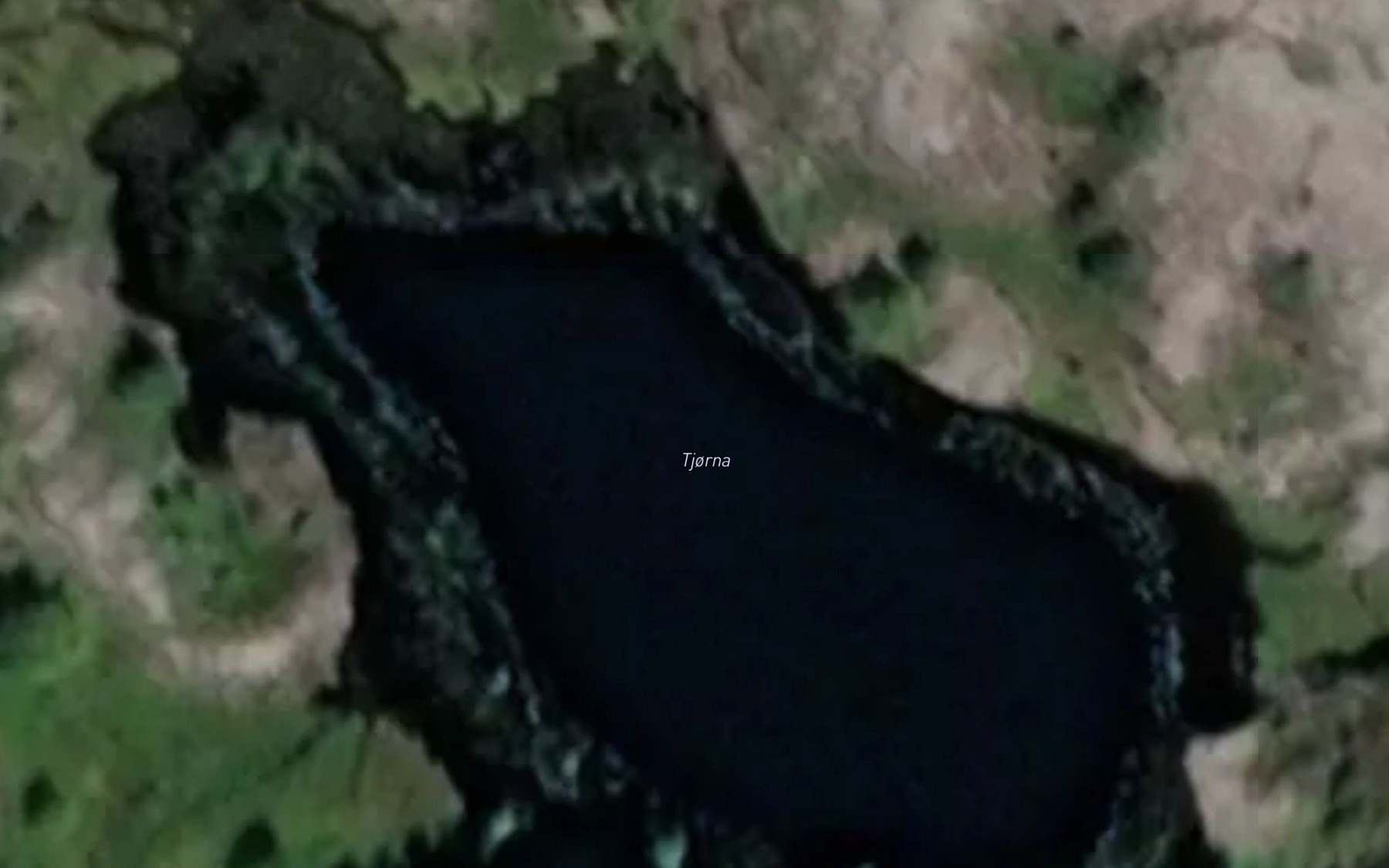Satellite map of the Tjorna