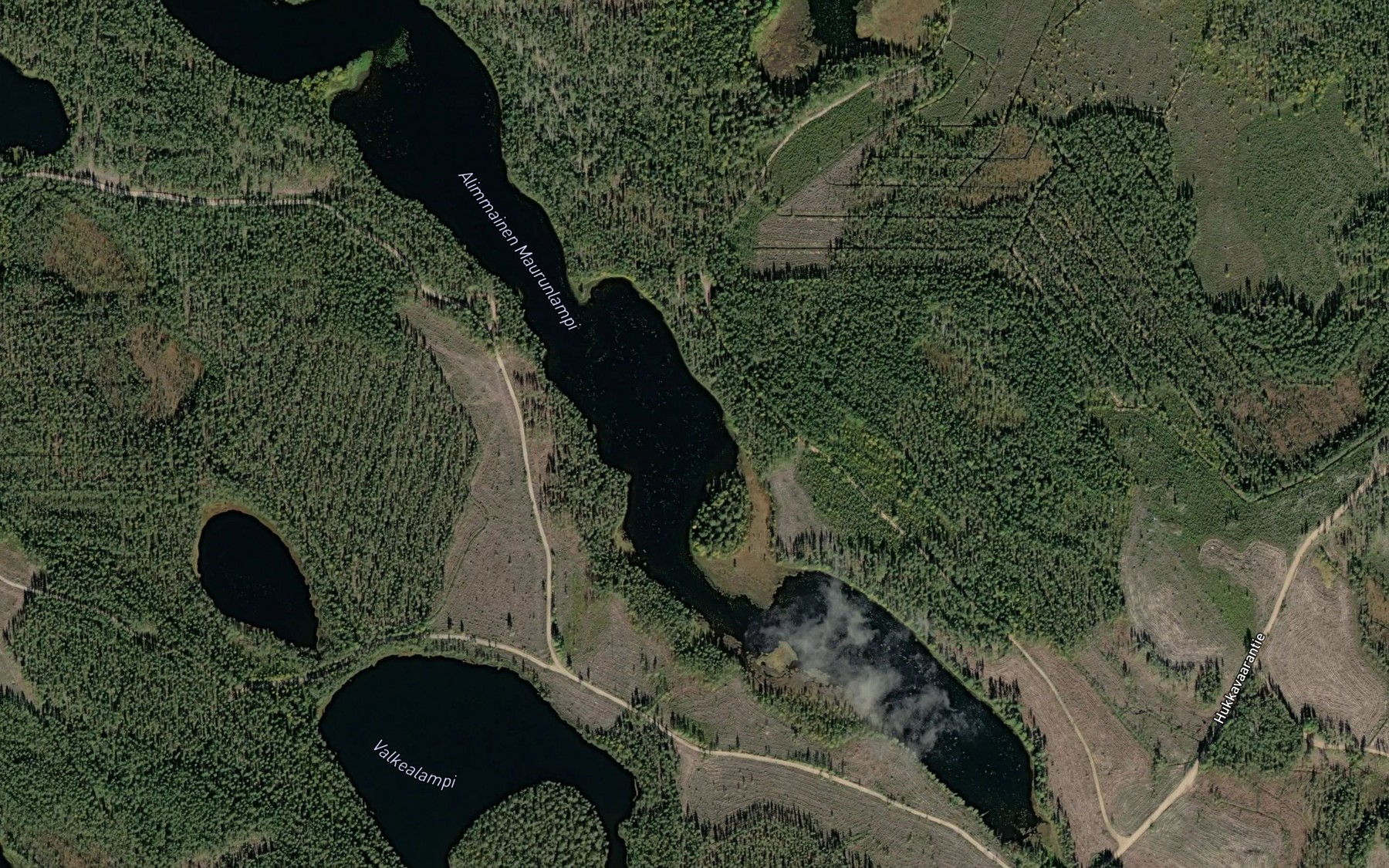 Satellite map of the Alimmainen Maurunlampi