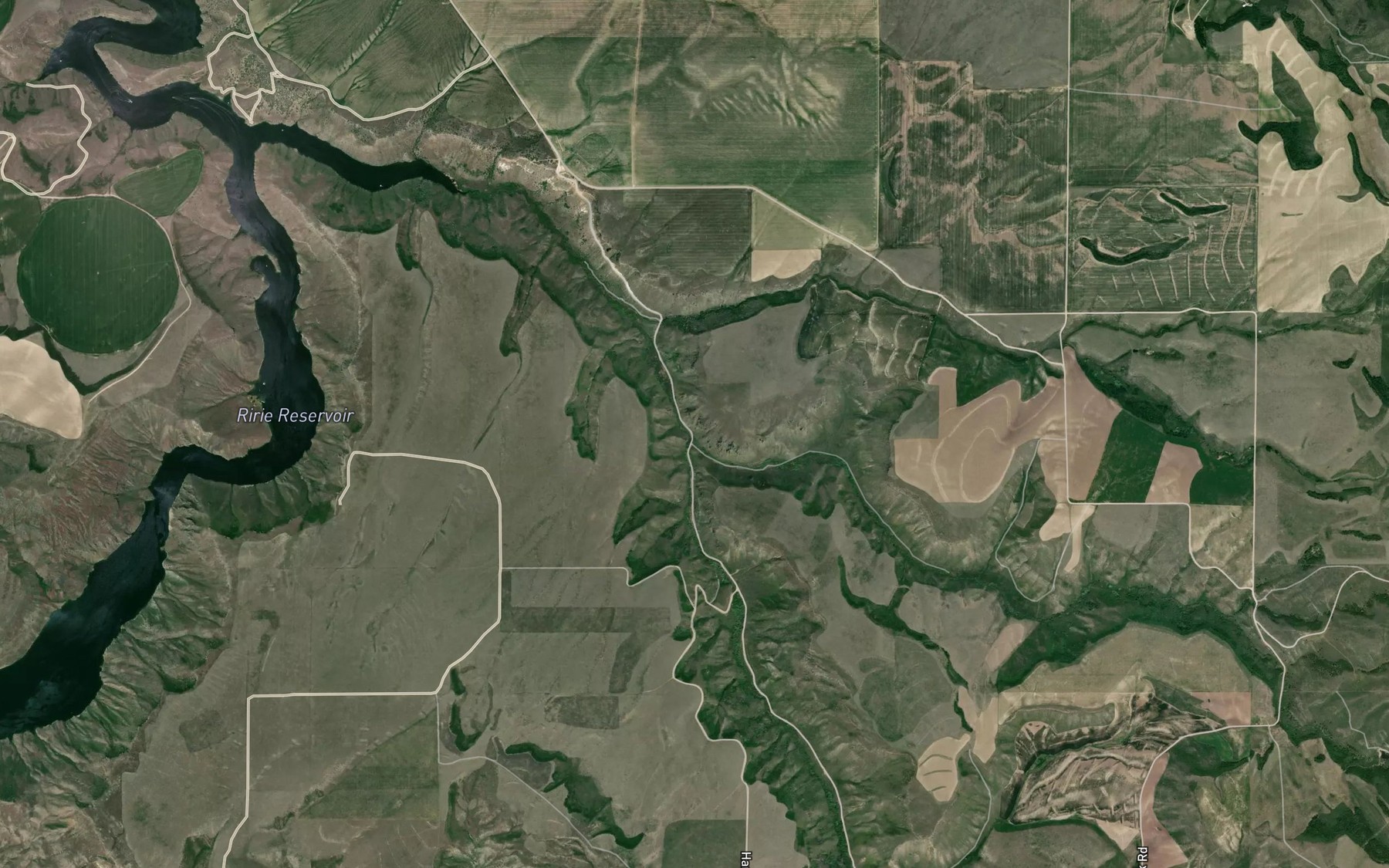 Satellite map of the Deep Creek