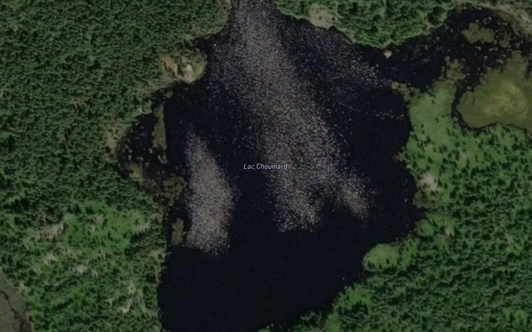 Satellite map of the Lac Chouinard