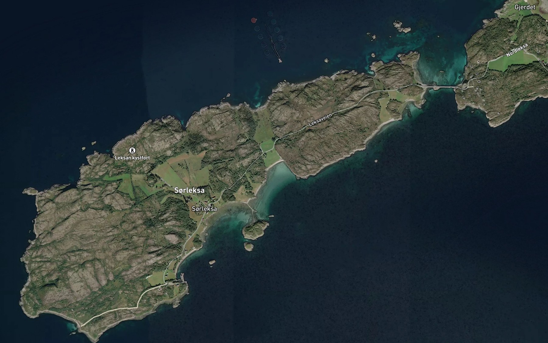 Satellite map of the Havika