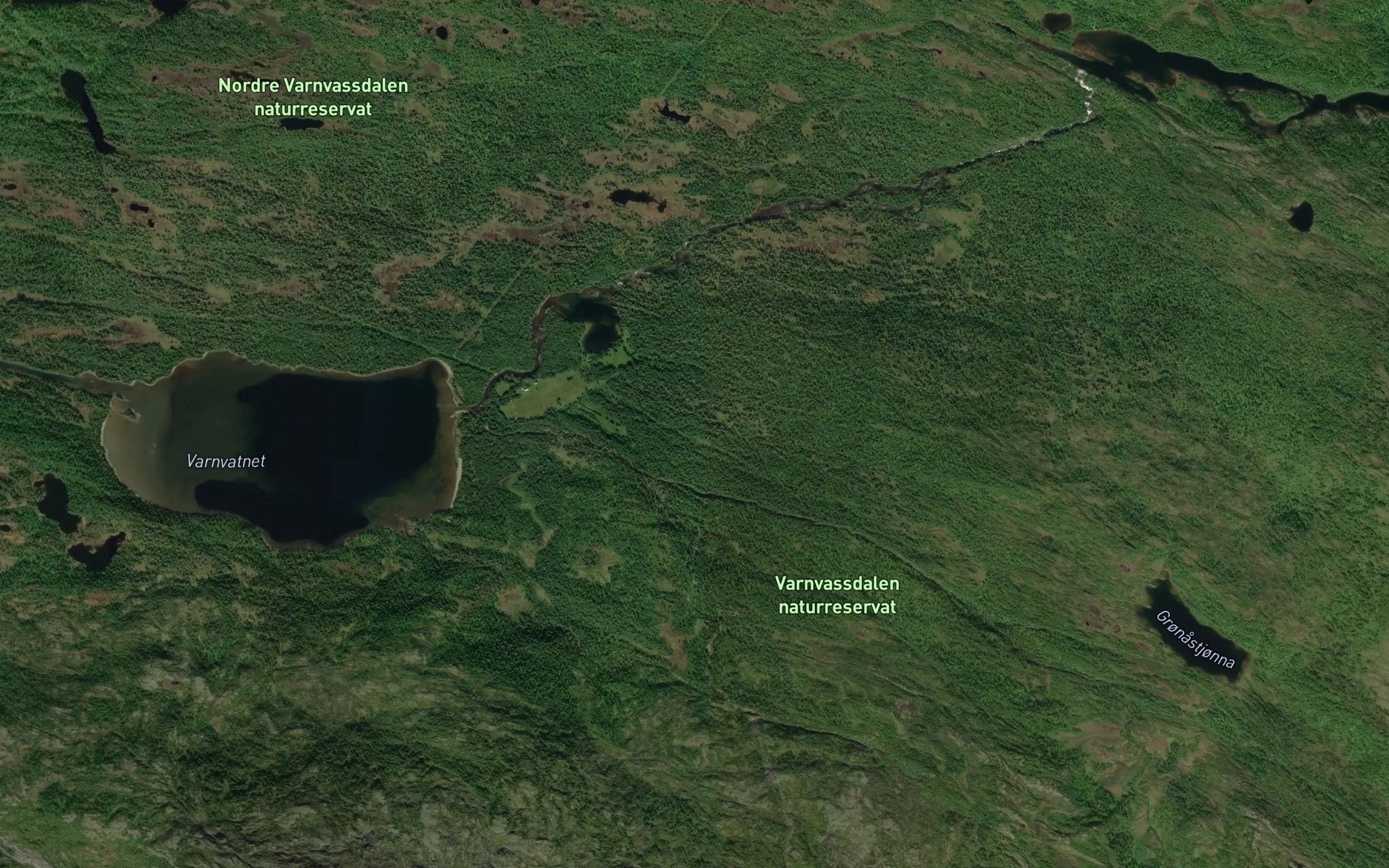 Satellite map of the Gronasbekken