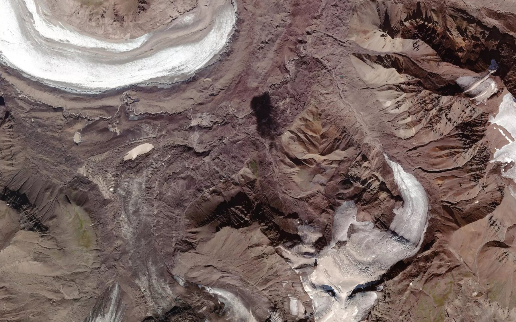 Satellite map of the Traver Creek