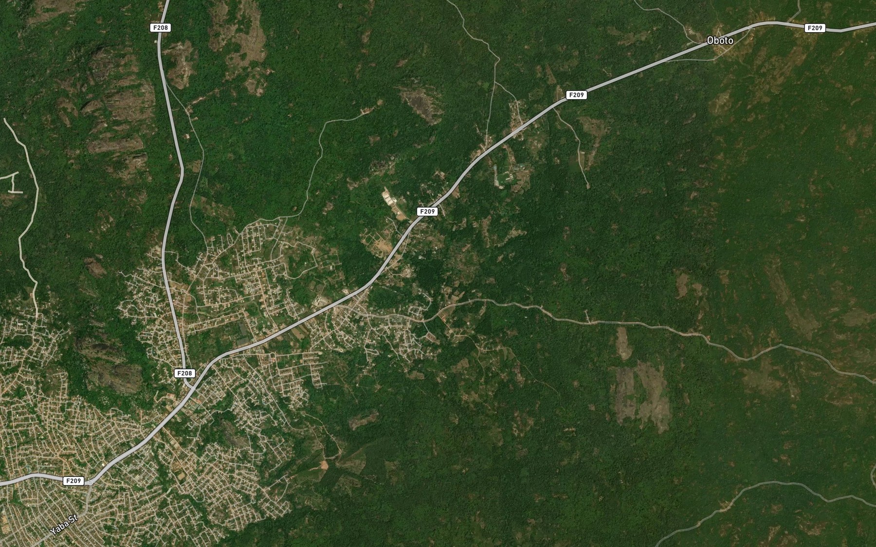 Satellite map of the River Aidu