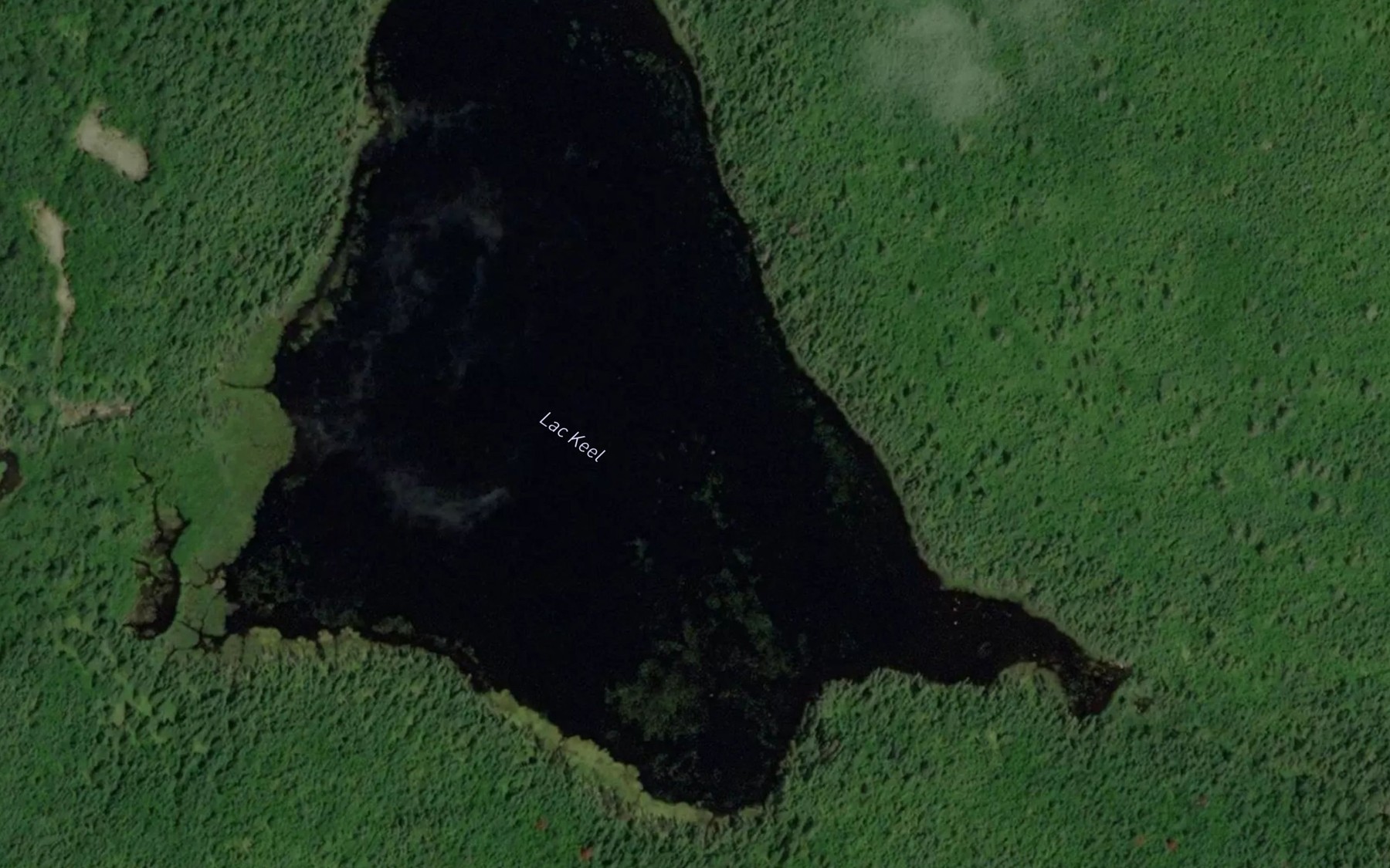 Satellite map of the Lac Keel