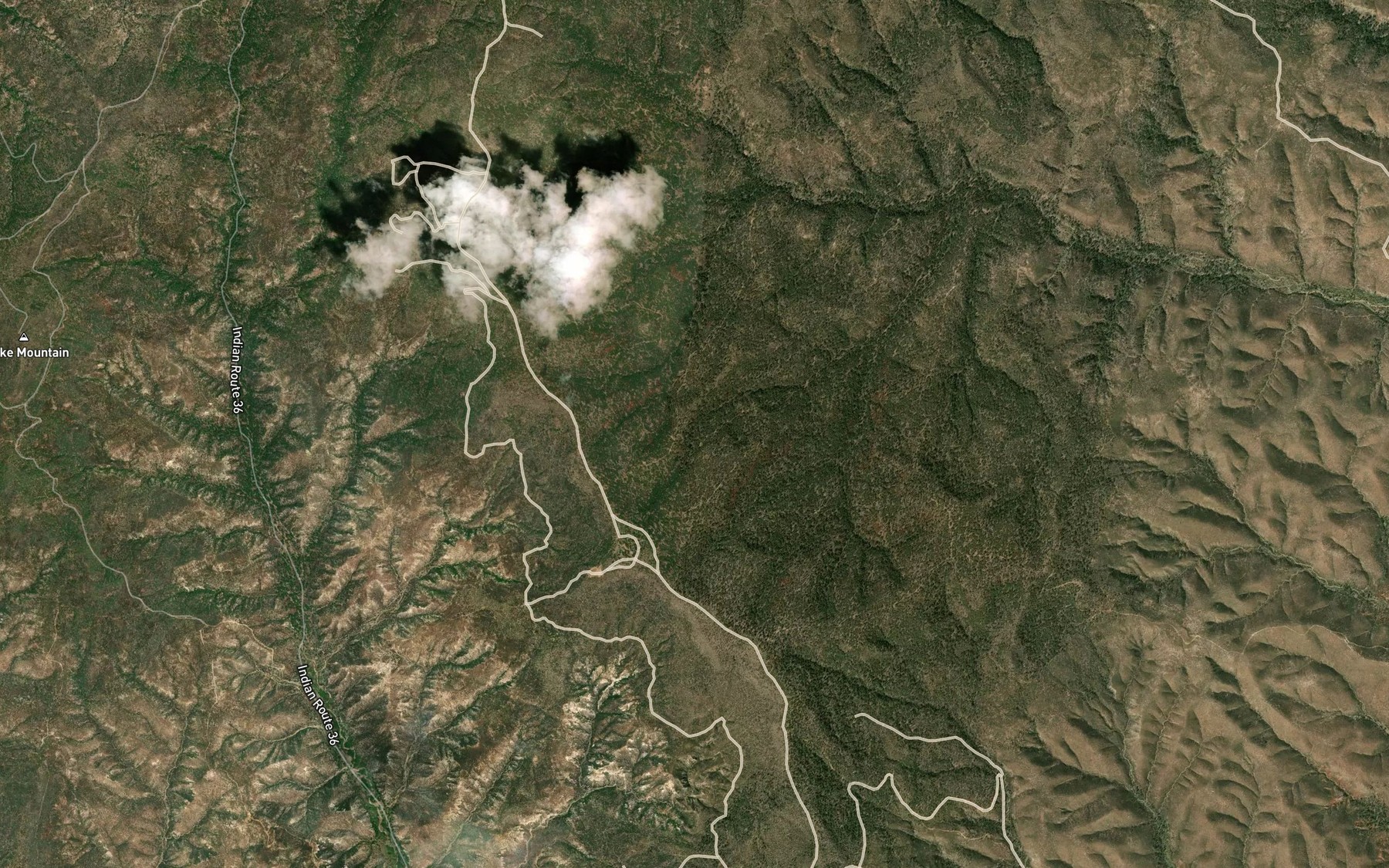 Satellite map of the Limestone Spring