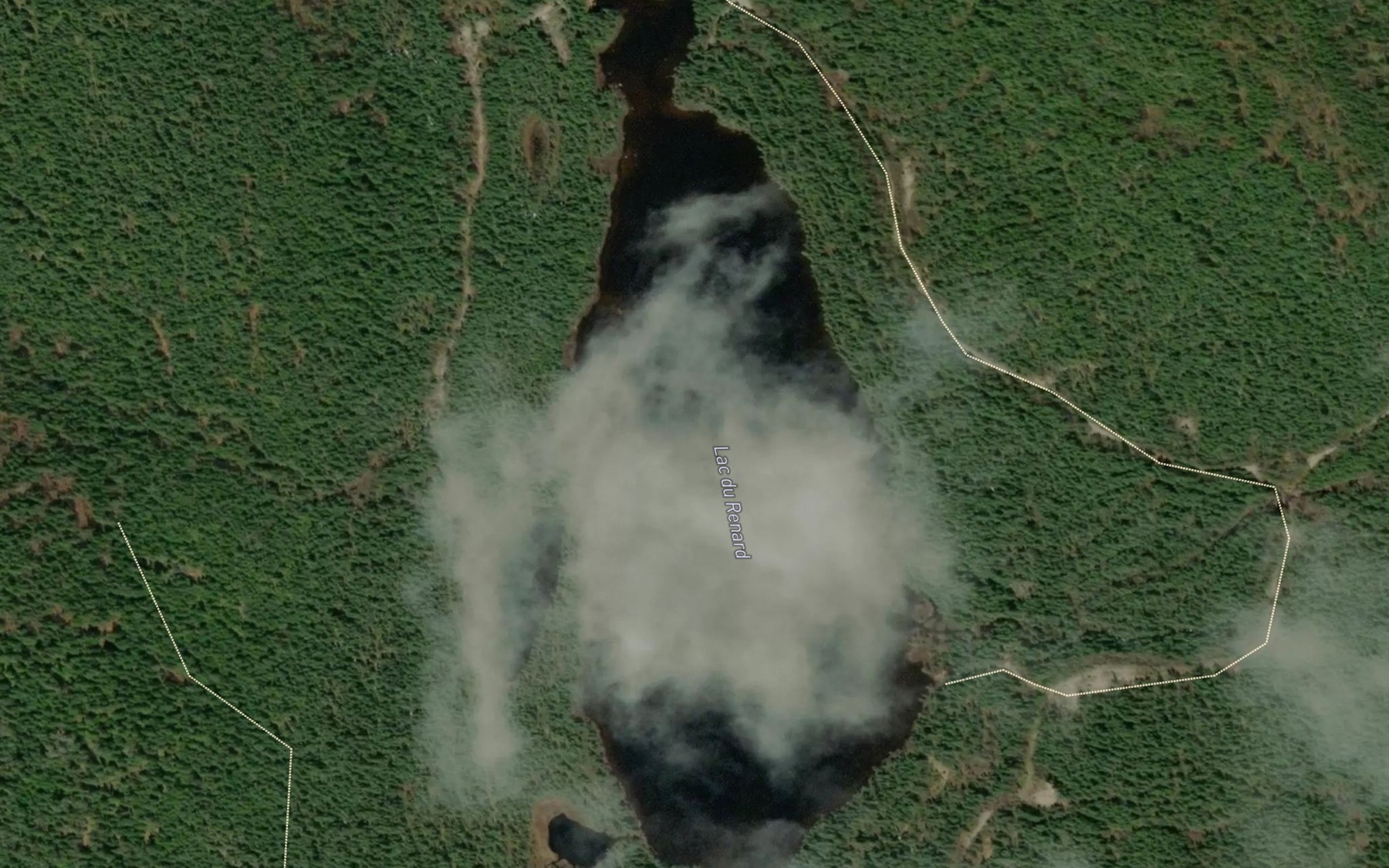 Satellite map of the Lac du Renard