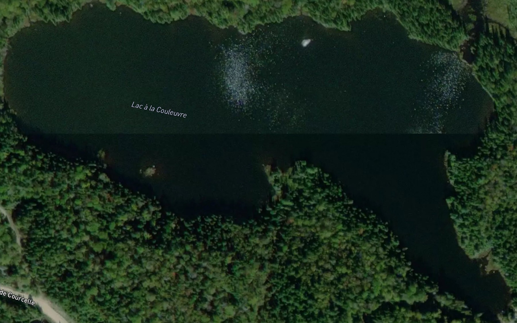 Satellite map of the Lac a la Couleuvre