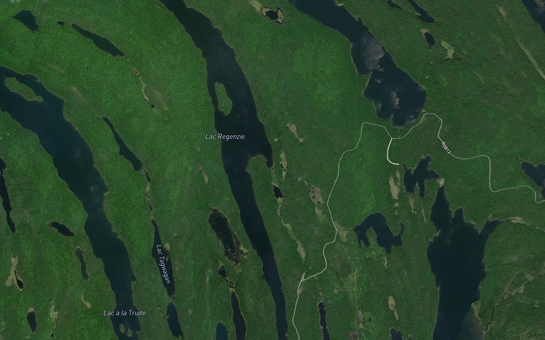 Satellite map of the Ruisseau du Loup-Cervier