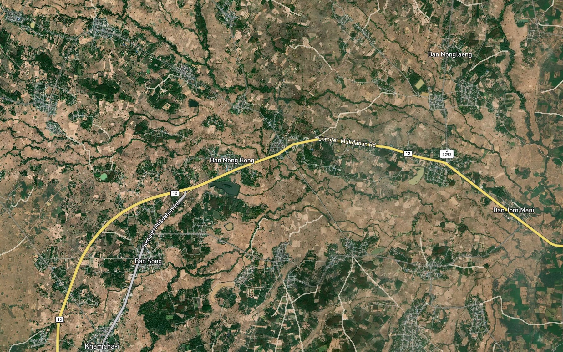 Satellite map of the Huai Khat Khao