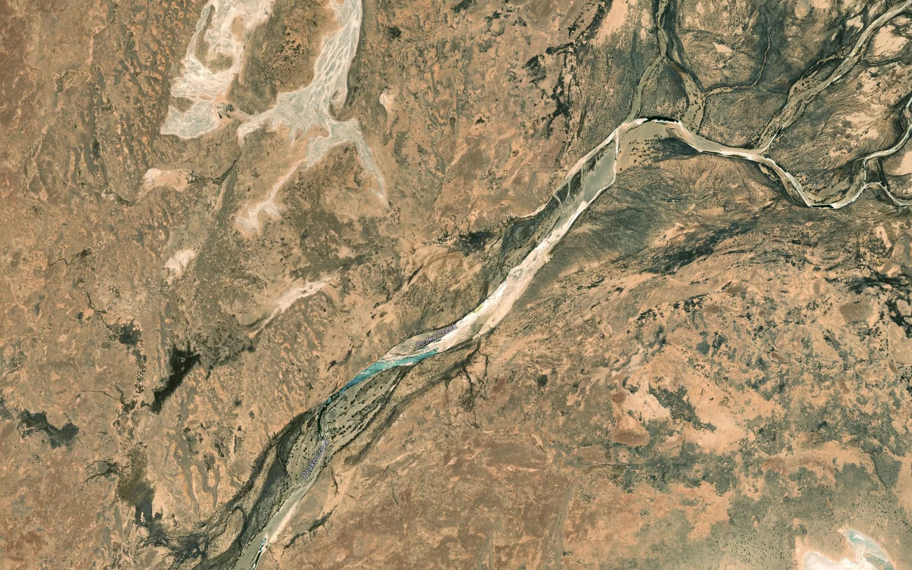 Satellite map of the River Neales