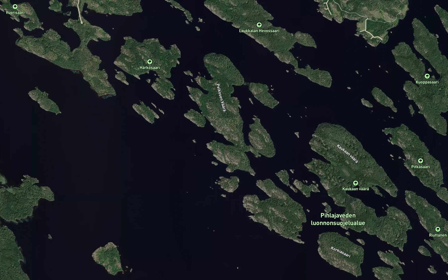 Satellite map of the Ronalahti