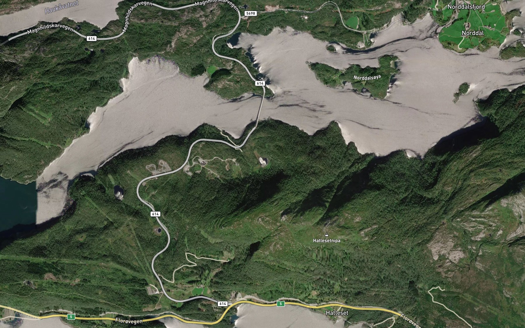 Satellite map of the Stolsvatnet