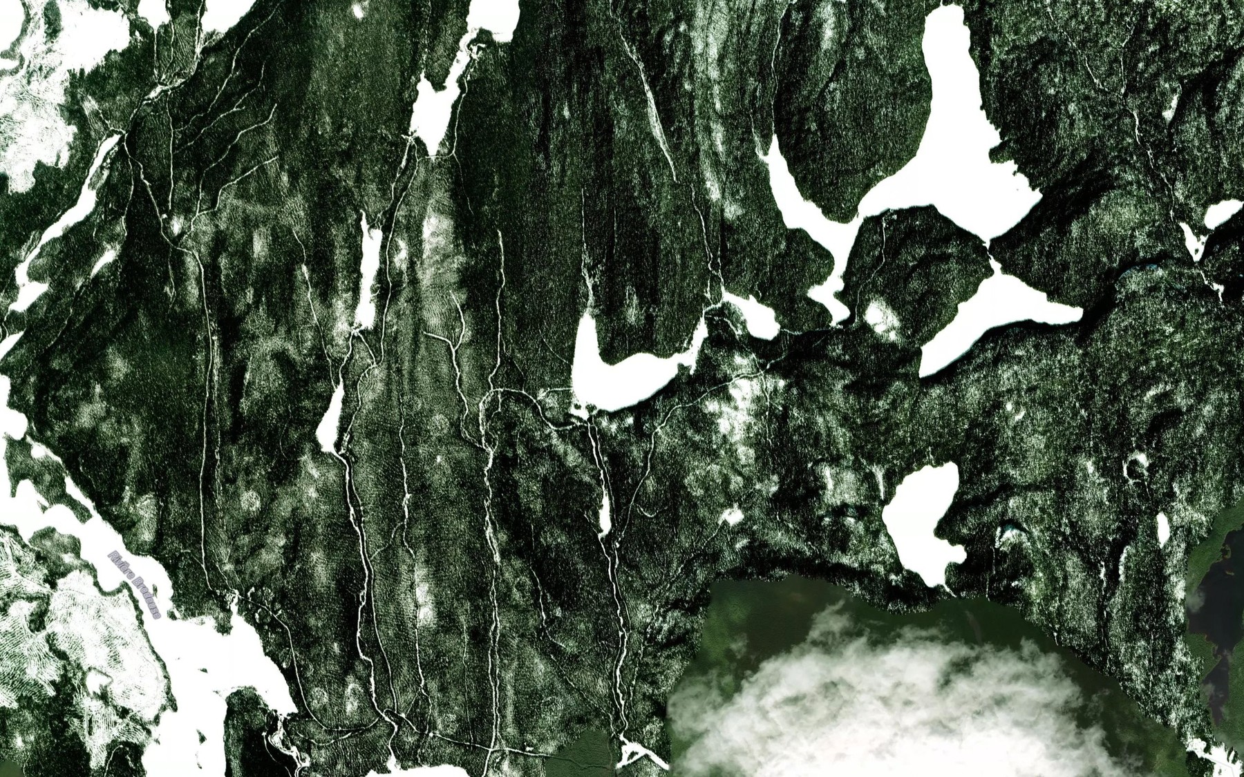 Satellite map of the Lac Butch