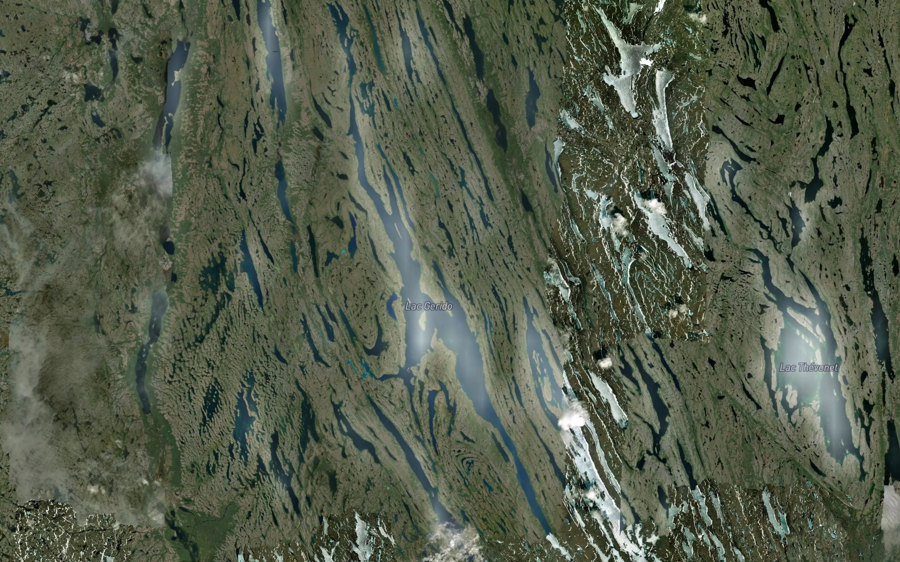 Satellite map of the Lac Gerido