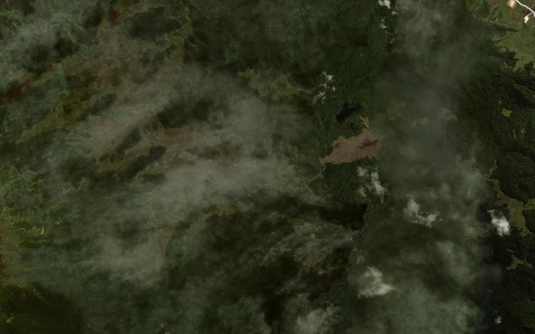Satellite map of the Dibibi River