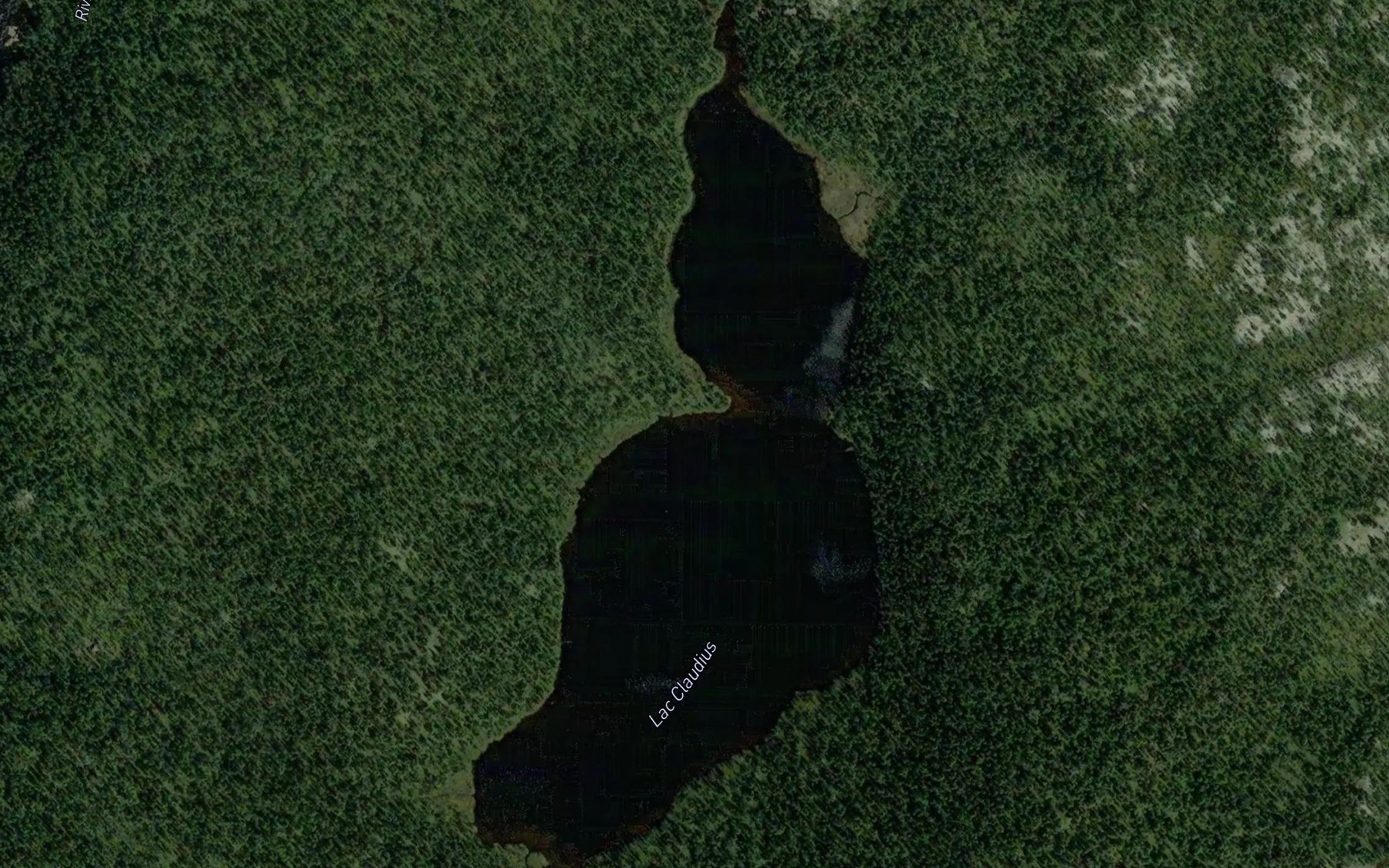 Satellite map of the Lac Claudius