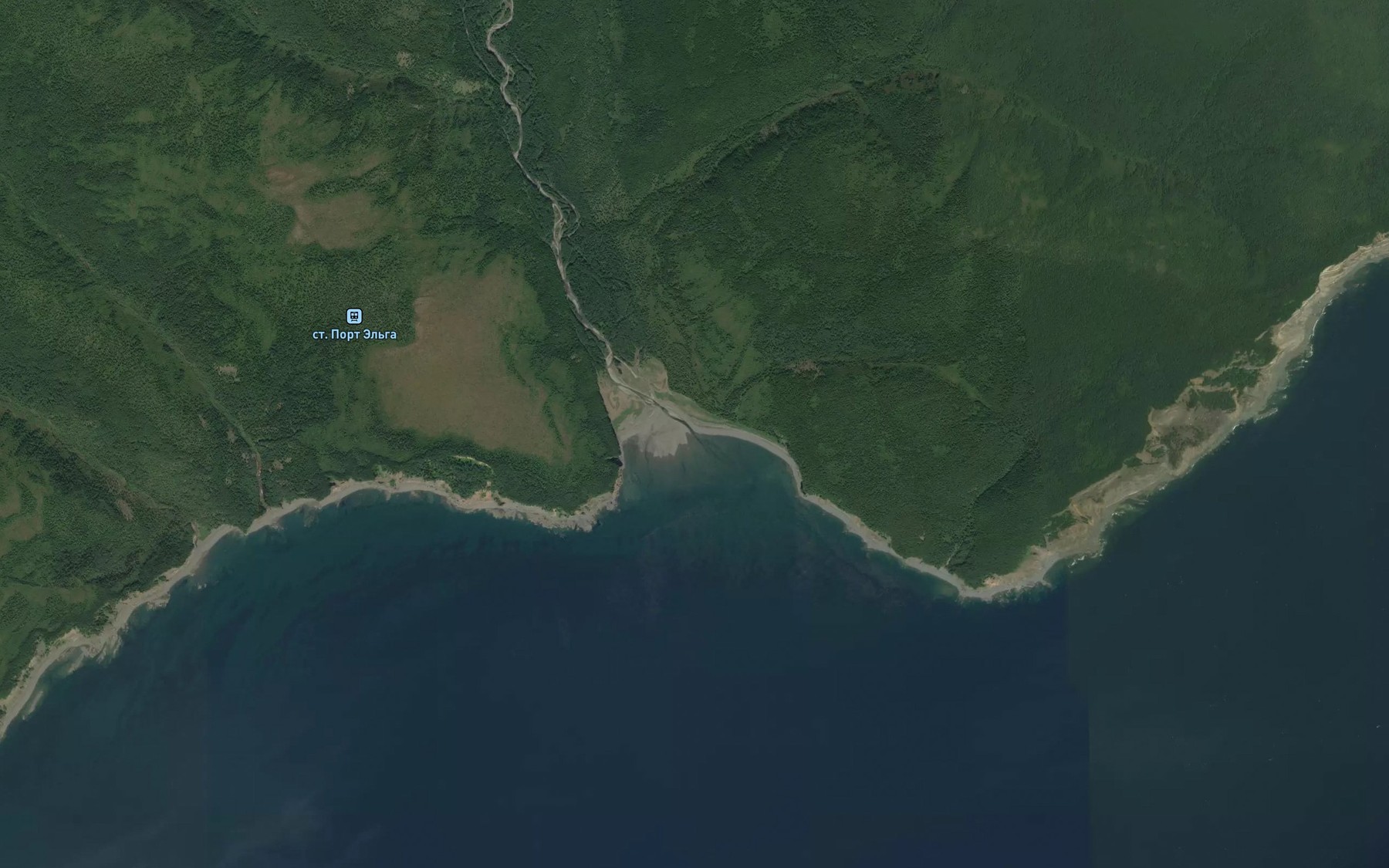 Satellite map of the Malyy Dzhelon